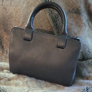My Choice Black Grain Leather Italian Handbag